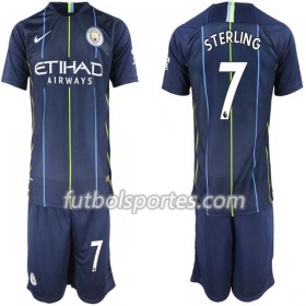 Camisetas Manchester City Sterling 7 Niño Segunda Equipacion 2018/2019
